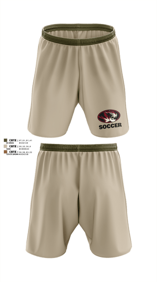 Mens Soccer Shorts, Tuttle Tigers, Men's Soccer, Teamtime, Team time, sublimation, custom sports apparel, team uniforms, spirit wear, spiritwear, sports uniforms, custom shirts, team store, custom team store, fundraiser sports, apparel fundraiser