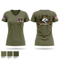 MCBH PMO MWD Section Women's Short Sleeve V-neck Shirt - 1