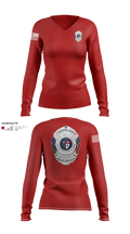 Ipfca 31637304 Women's Long Sleeve V-neck Shirt - 51