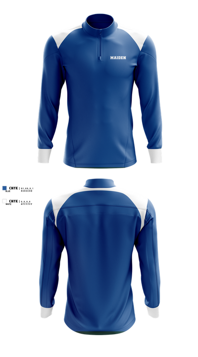 Maiden High School Volleyball 65354526 Quarter Zip Jacket - 1
