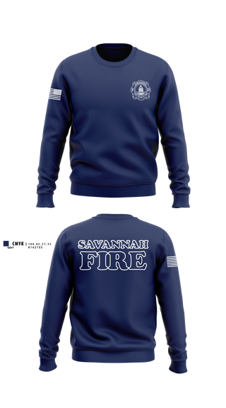 Crew Neck Sweatshirt, Engine 8, Fire Department, Teamtime, Team time, sublimation, custom sports apparel, team uniforms, spirit wear, spiritwear, sports uniforms, custom shirts, team store, custom team store, fundraiser sports, apparel fundraiser