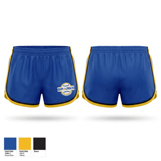 Womens Shorts, Santa Clara PAL Sparks, Softball, Teamtime, Team time, sublimation, custom sports apparel, team uniforms, spirit wear, spiritwear, sports uniforms, custom shirts, team store, custom team store, fundraiser sports, apparel fundraiser