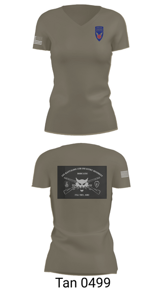 Womens Short Sleeve Vneck Shirt, 11th airborne, 1-5 IN Bobcats, Army, Teamtime, Team time, sublimation, custom sports apparel, team uniforms, spirit wear, spiritwear, sports uniforms, custom shirts, team store, custom team store, fundraiser sports, apparel fundraiser