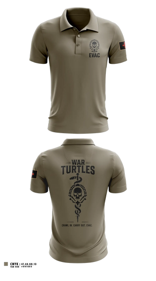 Short Sleeve Performance Polo, War turtles, Army, Teamtime, Team time, sublimation, custom sports apparel, team uniforms, spirit wear, spiritwear, sports uniforms, custom shirts, team store, custom team store, fundraiser sports, apparel fundraiser