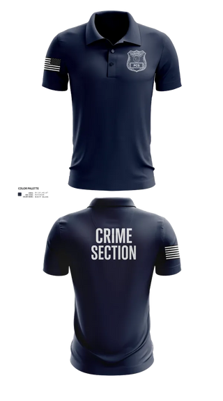 Short Sleeve Performance Polo, 5th PCT Crime Section, , Teamtime, Team time, sublimation, custom sports apparel, team uniforms, spirit wear, spiritwear, sports uniforms, custom shirts, team store, custom team store, fundraiser sports, apparel fundraiser