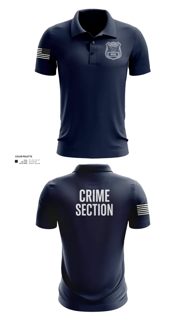 Short Sleeve Performance Polo, 5th PCT Crime Section, , Teamtime, Team time, sublimation, custom sports apparel, team uniforms, spirit wear, spiritwear, sports uniforms, custom shirts, team store, custom team store, fundraiser sports, apparel fundraiser