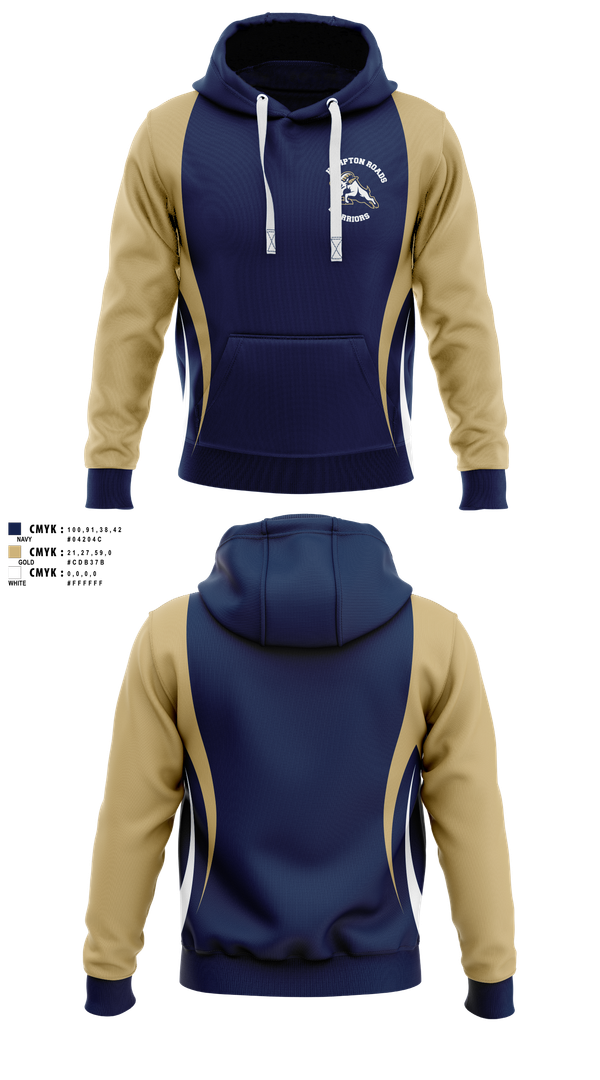 Hoodie, Hampton Roads Warriors, , Teamtime, Team time, sublimation, custom sports apparel, team uniforms, spirit wear, spiritwear, sports uniforms, custom shirts, team store, custom team store, fundraiser sports, apparel fundraiser
