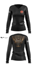 Warrant Officer Store Women's Long Sleeve V-neck Shirt - 5