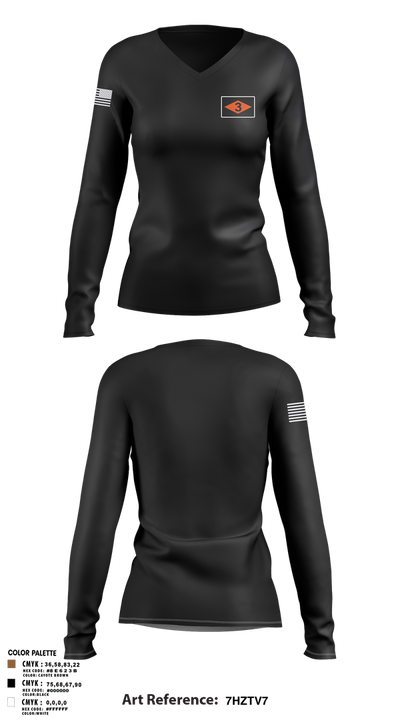 3rd battalion 75th ranger regiment 5032720 Women's Long Sleeve V-neck Shirt - 6