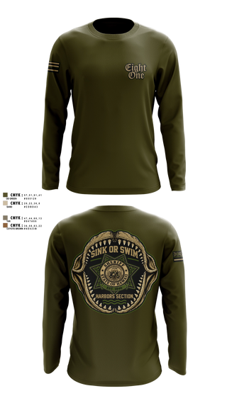 Long Sleeve Performance Shirt, State of Hawaii DLE Harbors, Police, Teamtime, Team time, sublimation, custom sports apparel, team uniforms, spirit wear, spiritwear, sports uniforms, custom shirts, team store, custom team store, fundraiser sports, apparel fundraiser