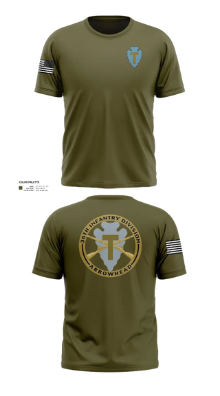 Short Sleeve Performance Shirt, 36th Infantry Division A Co 1-141, , Teamtime, Team time, sublimation, custom sports apparel, team uniforms, spirit wear, spiritwear, sports uniforms, custom shirts, team store, custom team store, fundraiser sports, apparel fundraiser