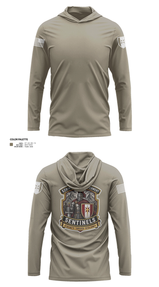 Long Sleeve hooded sunshirt, 528th MED DET COSC, Army, Teamtime, Team time, sublimation, custom sports apparel, team uniforms, spirit wear, spiritwear, sports uniforms, custom shirts, team store, custom team store, fundraiser sports, apparel fundraiser