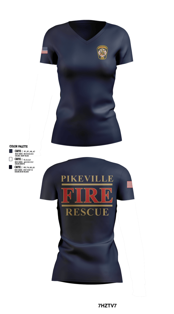 Womens Short Sleeve Vneck Shirt, PFD, Fire Department, Teamtime, Team time, sublimation, custom sports apparel, team uniforms, spirit wear, spiritwear, sports uniforms, custom shirts, team store, custom team store, fundraiser sports, apparel fundraiser