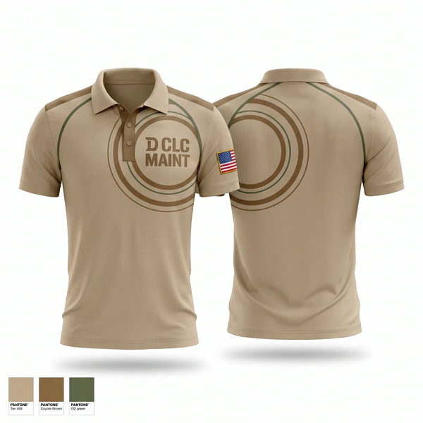 Short Sleeve Performance Polo, D CLC MAINT, Army, Teamtime, Team time, sublimation, custom sports apparel, team uniforms, spirit wear, spiritwear, sports uniforms, custom shirts, team store, custom team store, fundraiser sports, apparel fundraiser