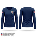 Nyssa Police Department Women's Long Sleeve V-neck Shirt - 1