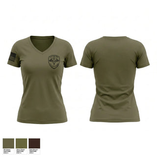 Womens Short Sleeve Vneck Shirt, STOP/DVI, Police, Teamtime, Team time, sublimation, custom sports apparel, team uniforms, spirit wear, spiritwear, sports uniforms, custom shirts, team store, custom team store, fundraiser sports, apparel fundraiser