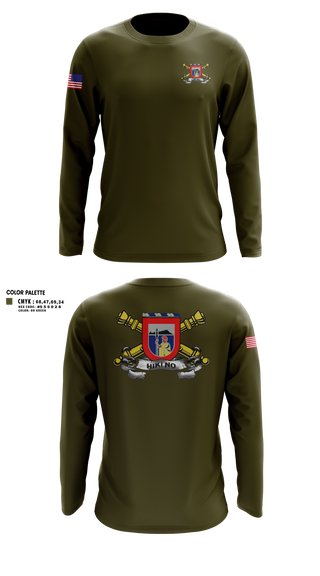 Long Sleeve Performance Shirt, 1/487th FA BN, Army, Teamtime, Team time, sublimation, custom sports apparel, team uniforms, spirit wear, spiritwear, sports uniforms, custom shirts, team store, custom team store, fundraiser sports, apparel fundraiser