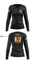 3-509th Parachute Infantry BN Able Nation 10459424 Women's Long Sleeve V-neck Shirt - 101