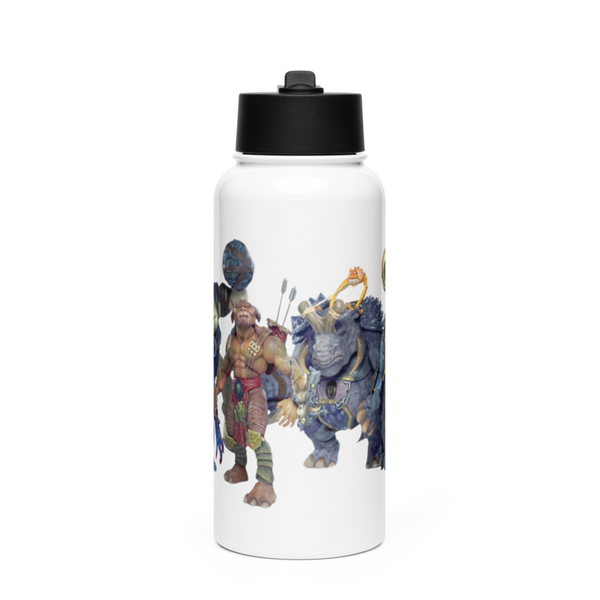 Apache 65972531 Stainless Steel Water Bottle with a Straw Lid