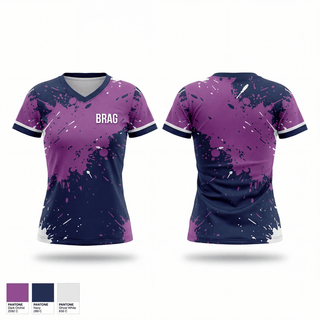 Womens Short Sleeve Vneck Shirt, BRAG, Cheer, Teamtime, Team time, sublimation, custom sports apparel, team uniforms, spirit wear, spiritwear, sports uniforms, custom shirts, team store, custom team store, fundraiser sports, apparel fundraiser