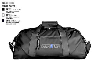 Duffle Bag, PAAS, EMS/EMT, Teamtime, Team time, sublimation, custom sports apparel, team uniforms, spirit wear, spiritwear, sports uniforms, custom shirts, team store, custom team store, fundraiser sports, apparel fundraiser