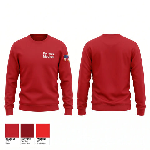 Crew Neck Sweatshirt, Fenway Medical, EMS/EMT, Teamtime, Team time, sublimation, custom sports apparel, team uniforms, spirit wear, spiritwear, sports uniforms, custom shirts, team store, custom team store, fundraiser sports, apparel fundraiser