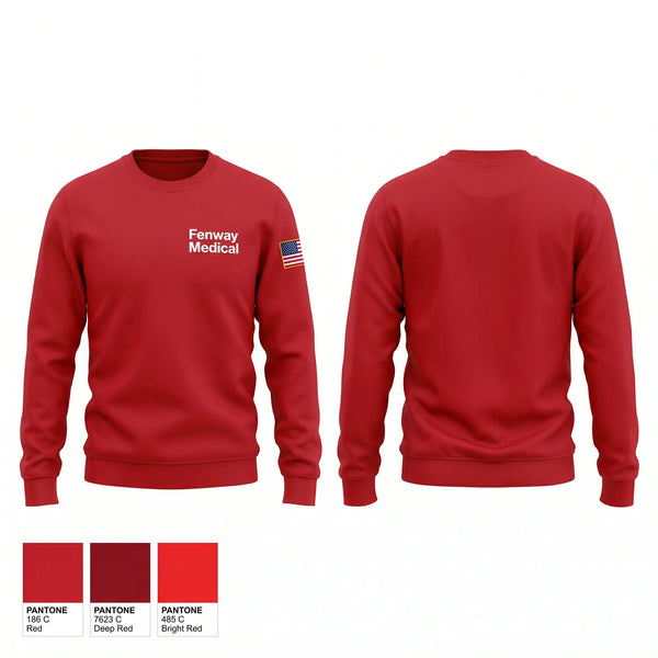 Crew Neck Sweatshirt, Fenway Medical, EMS/EMT, Teamtime, Team time, sublimation, custom sports apparel, team uniforms, spirit wear, spiritwear, sports uniforms, custom shirts, team store, custom team store, fundraiser sports, apparel fundraiser