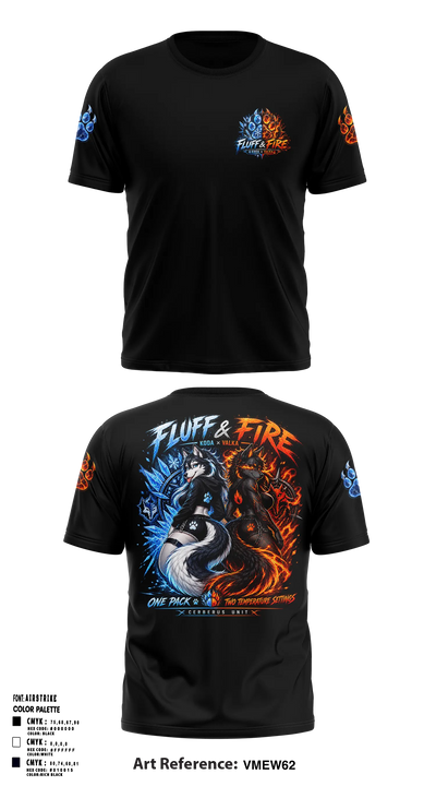 Chaos squad fire and Ice Short Sleeve Performance Shirt - 5
