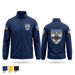 Windbreaker, El dorado Police Department, Police, Teamtime, Team time, sublimation, custom sports apparel, team uniforms, spirit wear, spiritwear, sports uniforms, custom shirts, team store, custom team store, fundraiser sports, apparel fundraiser