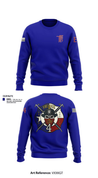 Crew Neck Sweatshirt, Tomball Fire Rescue, Fire Department, Teamtime, Team time, sublimation, custom sports apparel, team uniforms, spirit wear, spiritwear, sports uniforms, custom shirts, team store, custom team store, fundraiser sports, apparel fundraiser