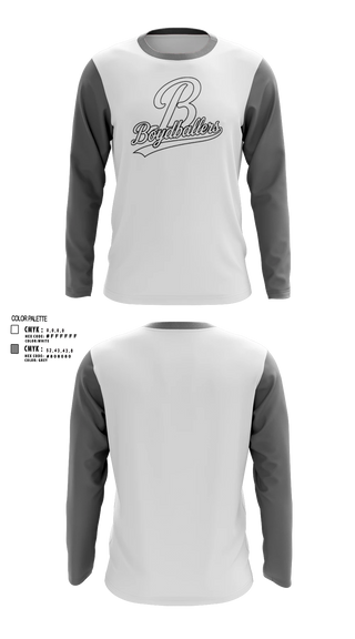 Long Sleeve Performance Shirt, BoydballersBoydballers, Men's Basketball, Teamtime, Team time, sublimation, custom sports apparel, team uniforms, spirit wear, spiritwear, sports uniforms, custom shirts, team store, custom team store, fundraiser sports, apparel fundraiser