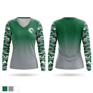 Womens Long Sleeve Vneck Shirt, Stratton Eagles, Wrestling, Teamtime, Team time, sublimation, custom sports apparel, team uniforms, spirit wear, spiritwear, sports uniforms, custom shirts, team store, custom team store, fundraiser sports, apparel fundraiser