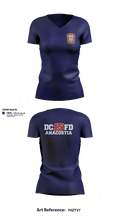 Washington DC Fire Department 38057797 Women's Short Sleeve V-neck Shirt - 2
