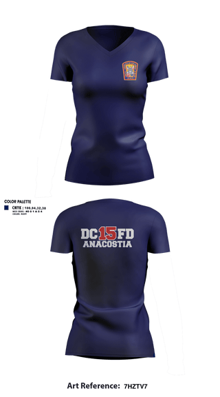 Womens Short Sleeve Vneck Shirt, Washington DC Fire Department, Fire Department, Teamtime, Team time, sublimation, custom sports apparel, team uniforms, spirit wear, spiritwear, sports uniforms, custom shirts, team store, custom team store, fundraiser sports, apparel fundraiser