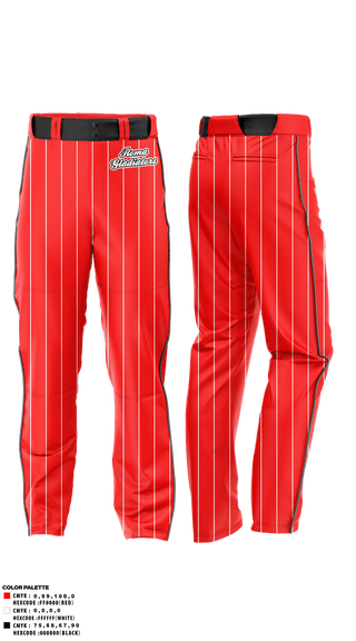 Baseball Pants, Roma Gladiators, Baseball, Teamtime, Team time, sublimation, custom sports apparel, team uniforms, spirit wear, spiritwear, sports uniforms, custom shirts, team store, custom team store, fundraiser sports, apparel fundraiser