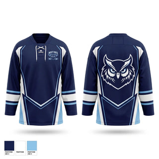 Hockey Jersey, Night Owls, Ice Hockey, Teamtime, Team time, sublimation, custom sports apparel, team uniforms, spirit wear, spiritwear, sports uniforms, custom shirts, team store, custom team store, fundraiser sports, apparel fundraiser