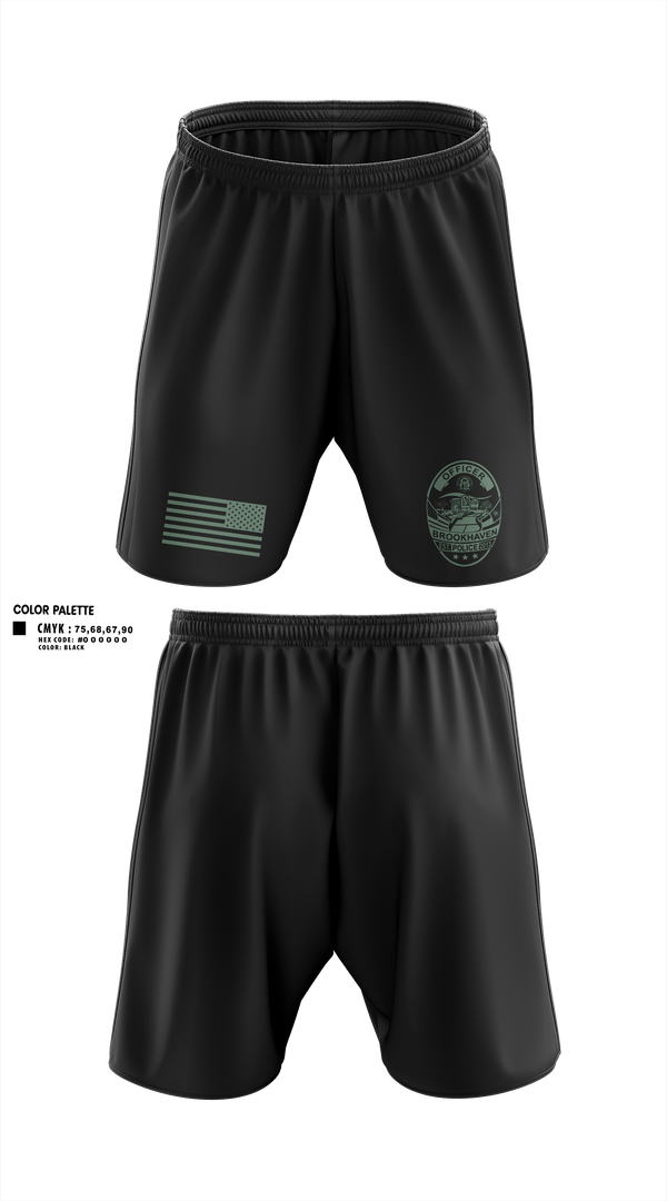 Athletic Shorts With Pockets, Brookhaven K9 Unit, Police, Teamtime, Team time, sublimation, custom sports apparel, team uniforms, spirit wear, spiritwear, sports uniforms, custom shirts, team store, custom team store, fundraiser sports, apparel fundraiser