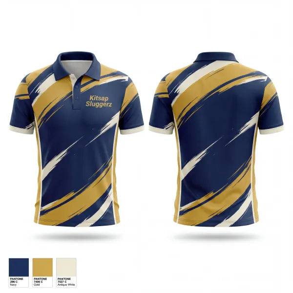 Short Sleeve Performance Polo, Kitsap Sluggerz, Softball, Teamtime, Team time, sublimation, custom sports apparel, team uniforms, spirit wear, spiritwear, sports uniforms, custom shirts, team store, custom team store, fundraiser sports, apparel fundraiser