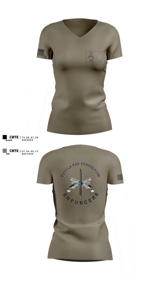Womens Short Sleeve Vneck Shirt, HHC, 102d MP BN, National Guard, Teamtime, Team time, sublimation, custom sports apparel, team uniforms, spirit wear, spiritwear, sports uniforms, custom shirts, team store, custom team store, fundraiser sports, apparel fundraiser
