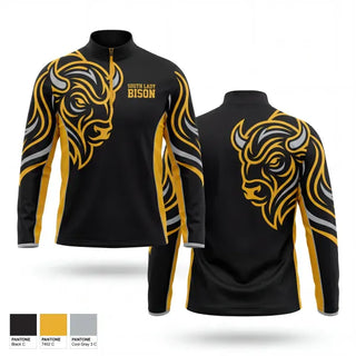 Quarter Zip Jacket, South lady bison, Wrestling, Teamtime, Team time, sublimation, custom sports apparel, team uniforms, spirit wear, spiritwear, sports uniforms, custom shirts, team store, custom team store, fundraiser sports, apparel fundraiser