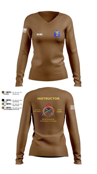 Womens Long Sleeve Vneck Shirt, D CO, , Teamtime, Team time, sublimation, custom sports apparel, team uniforms, spirit wear, spiritwear, sports uniforms, custom shirts, team store, custom team store, fundraiser sports, apparel fundraiser