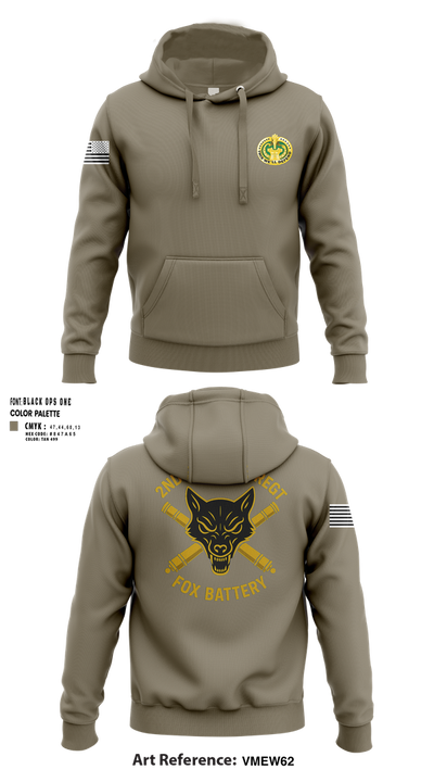 2ND BN 354 REGT 8230851 Hoodie - 100
