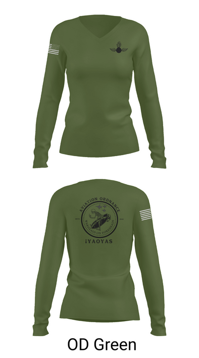 VX-9 92050722 Women's Long Sleeve V-neck Shirt - 54