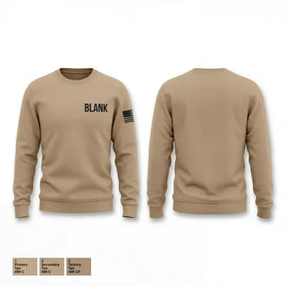Crew Neck Sweatshirt, blank, Army, Teamtime, Team time, sublimation, custom sports apparel, team uniforms, spirit wear, spiritwear, sports uniforms, custom shirts, team store, custom team store, fundraiser sports, apparel fundraiser