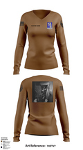 Steel Tigers 88857269 Women's Long Sleeve V-neck Shirt - 20