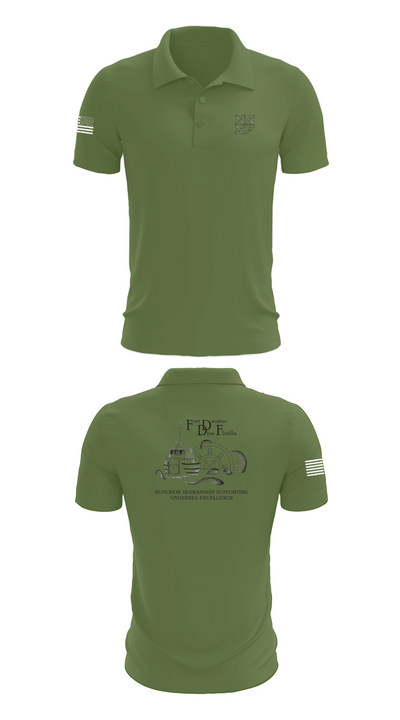 Naval Submarine Support Facility Short Sleeve Performance Polo - 45