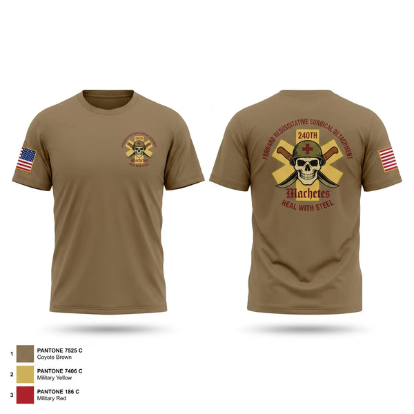 Old School Cotton Feel Shirt, 240th FRSD, Army, Teamtime, Team time, sublimation, custom sports apparel, team uniforms, spirit wear, spiritwear, sports uniforms, custom shirts, team store, custom team store, fundraiser sports, apparel fundraiser
