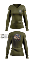 DEU EinsKtgt CD/CBI 73138033 Women's Long Sleeve V-neck Shirt - 106