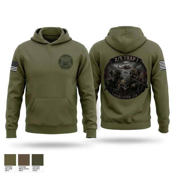 Hoodie, 2/5 TRAP 1, Marines, Teamtime, Team time, sublimation, custom sports apparel, team uniforms, spirit wear, spiritwear, sports uniforms, custom shirts, team store, custom team store, fundraiser sports, apparel fundraiser