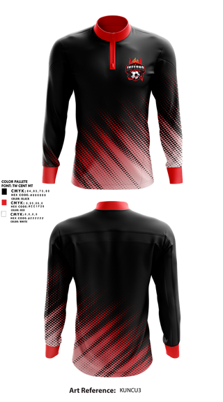 Quarter Zip Jacket, Coventry Inferno, Men's Soccer, Teamtime, Team time, sublimation, custom sports apparel, team uniforms, spirit wear, spiritwear, sports uniforms, custom shirts, team store, custom team store, fundraiser sports, apparel fundraiser